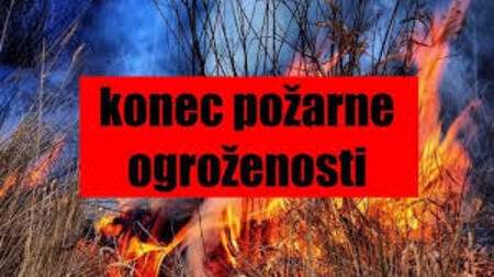 Konec požarne ogroženosti - Občina Majšperk